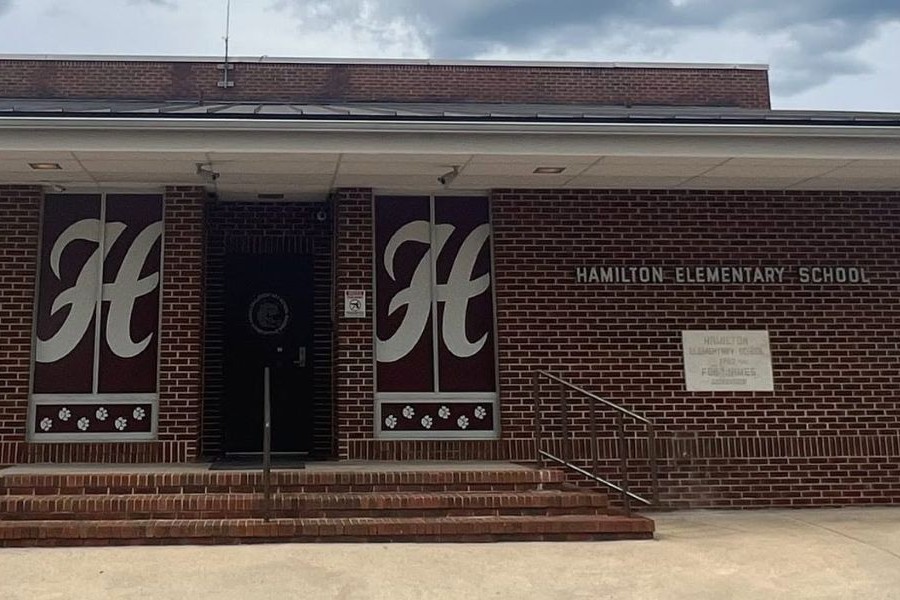 Hamilton Elementary School entrance